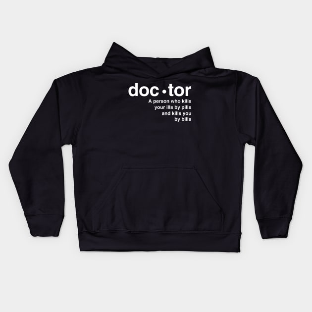 Definition of doctor Kids Hoodie by Lazarino